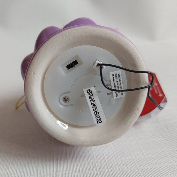 Mr. Christmas 5" Nostalgic Ceramic Lit Tree Ornament, Lavender Christmas - Picture 2 of 6